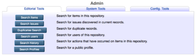 Admin Tools